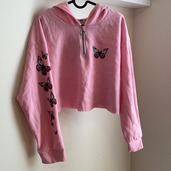 Pink Crop hoodie - Picture 13 of 14